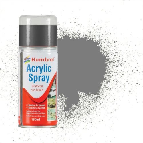 HUMBROL PAINT Polished Steel Metalcote Acylic Spray Paint 150 Ml - PAINT/ACCESSORY