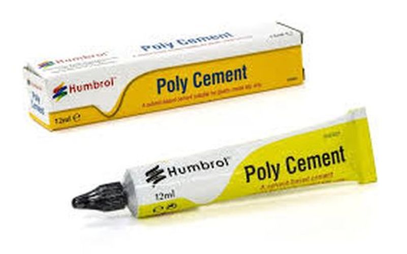 HUMBROL PAINT Poly Cement Plastic Model Glue 12ml Tube - PAINT/ACCESSORY