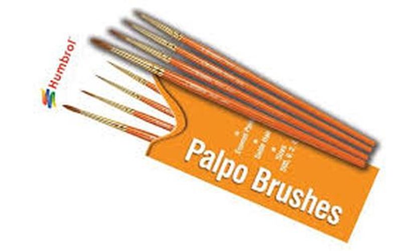 HUMBROL PAINT Palpo Paint Brush Set 000,0,2,4 Size - PAINT/ACCESSORY
