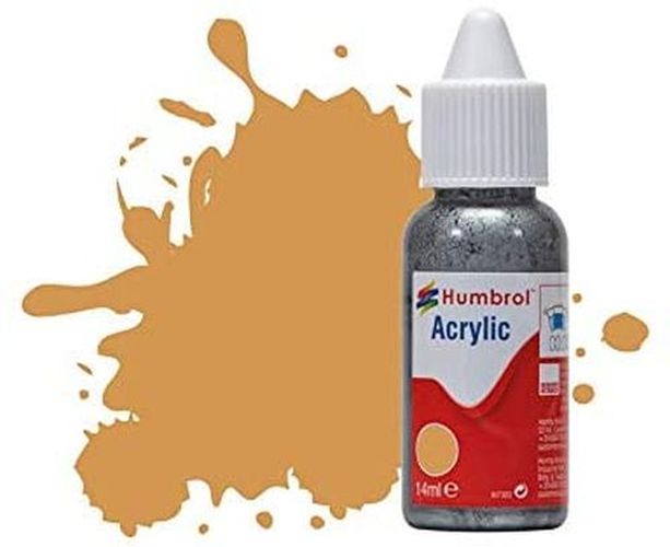 HUMBROL PAINT Sand Matt 14ml Acrylic Paint In Dropper Bottle - .