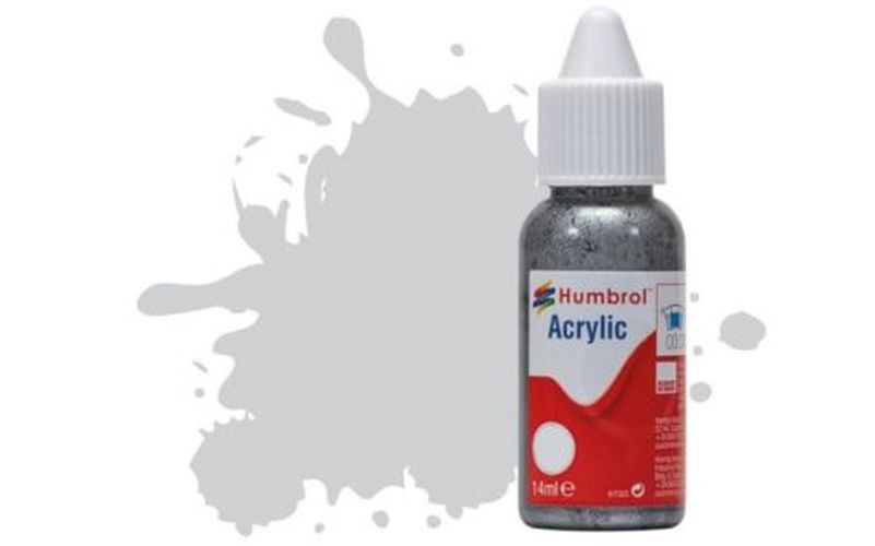 HUMBROL PAINT Matt Light Grey Acrylic Dripper Bottle Paint - .