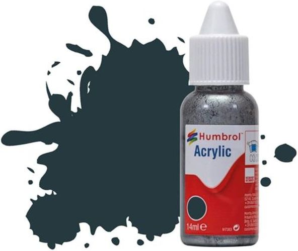 HUMBROL PAINT Matt Tank Grey 14ml Acrylic Paint In Dropper Bottle - PAINT/ACCESSORY