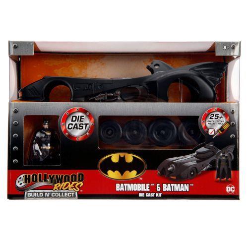 JADA TOYS Batmobile And Batman Hollywood Rides 1/24 Scale Die Cast Model Kit - MODELS
