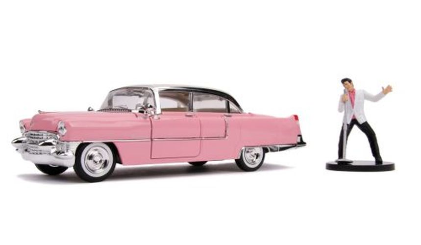 JADA TOYS 1955 Cadillac Fleetwood Elvis 1/24 Scale Die Cast Car - 