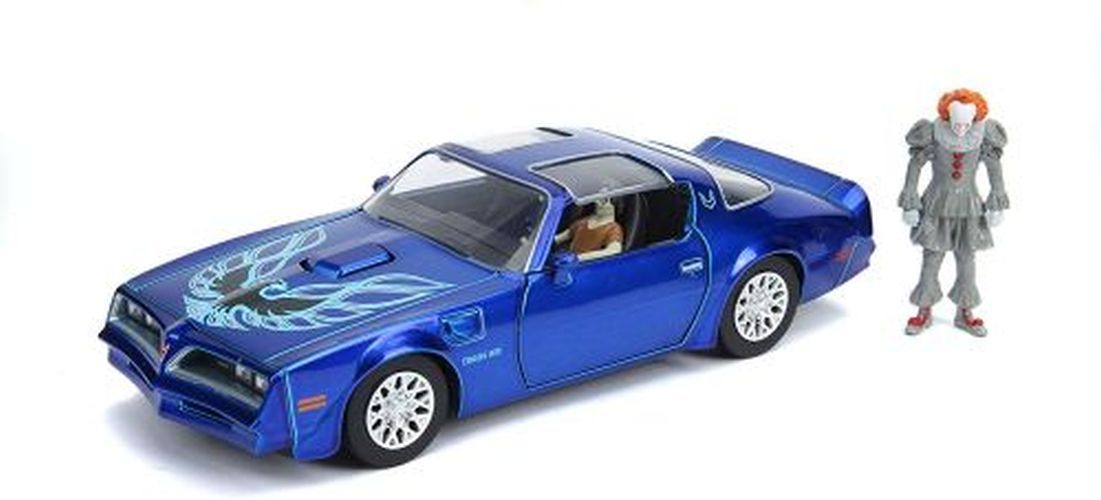 JADA TOYS Pennywise And Henry Bowers Pontiac Firebird Car - DIE CAST
