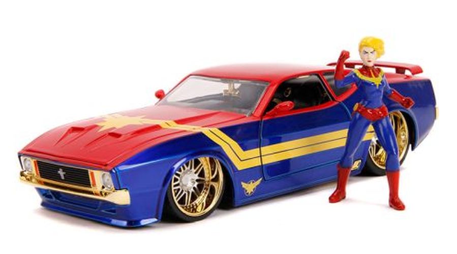 JADA TOYS Captain Marvel 73 Mach 1 Hollywood Rids Car - 