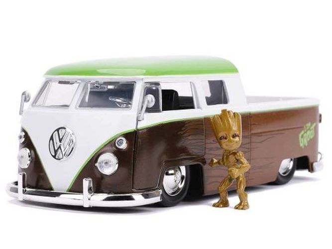 JADA TOYS Groot And 1963 Volkswagen Bus Pickup Diecast Car - 