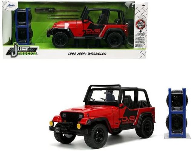 JADA TOYS 1992 Jeep Wrangler 1/24 Scale Die Cast Car - DIE CAST