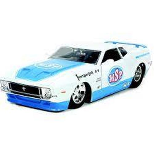JADA TOYS 1973 Ford Mustang Mach 1 White 1/24 Scale Die Cast Car - .