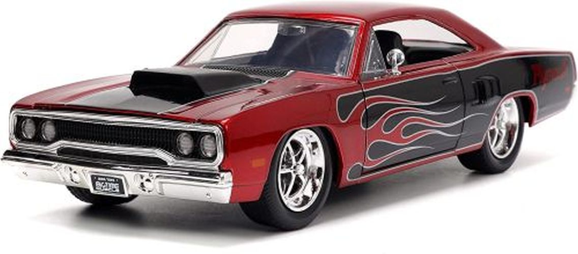 JADA TOYS 1970 Plymouth Road Runner Red 1/24 Scale Die Cast Car - .