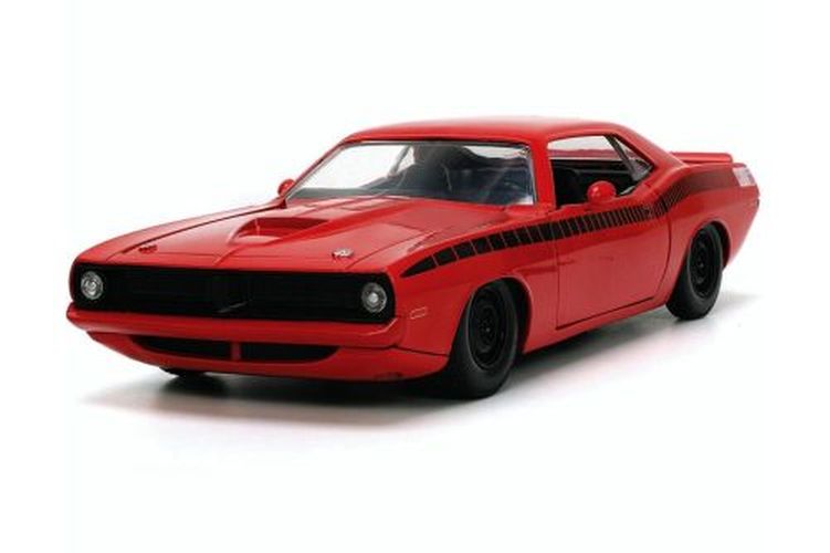 JADA TOYS 1973 Plymouth Barracuda 1/24 Scale Die Cast Car - DIE CAST