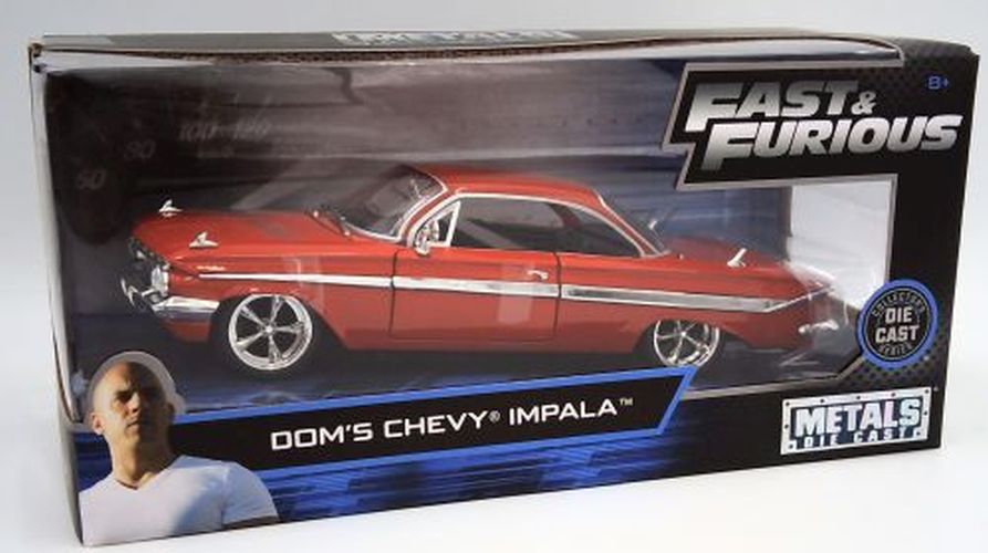 JADA TOYS Doms Chevy Impala Die Cast Car - DIE CAST