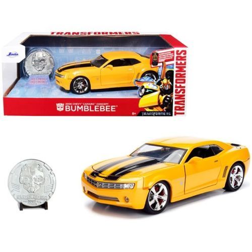 JADA TOYS Bumblebee Transformers 2006 Chevrolet Camaro 1/24 Scale Die Cast Car - DIE CAST
