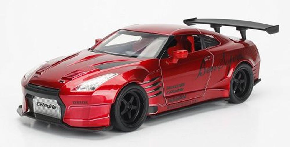 JADA TOYS Red 2009 Nissan Gt-r Ben Sopra Jdm 1:24 Scale Die Cast Car - DIE CAST