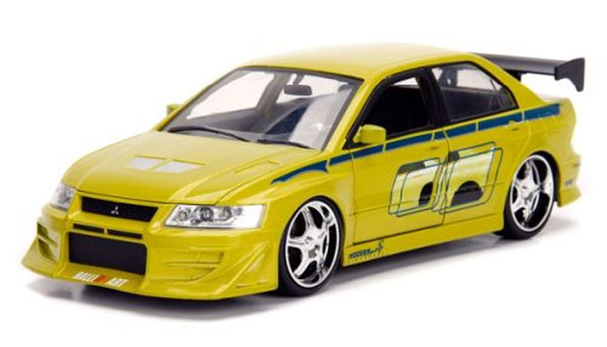 JADA TOYS Brians Mitsubishi Lancer Evo 7 1:24 Scale Diecast Car - DIE CAST