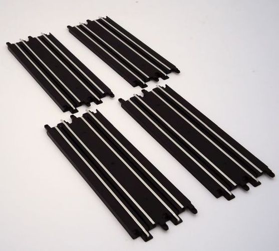 4 Pc Straight Track For Ho Scale JJ Toys Slot Cars - 050237131206