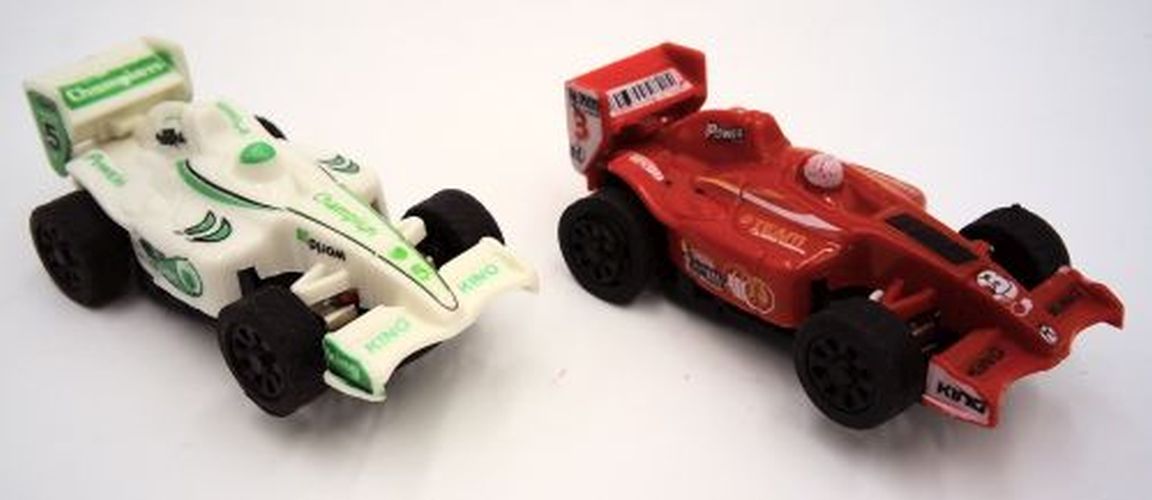 JJTOYS Indy Style Formula One Ho Scale Extra Replacement Slot Car 2 Pack - ROAD RACE