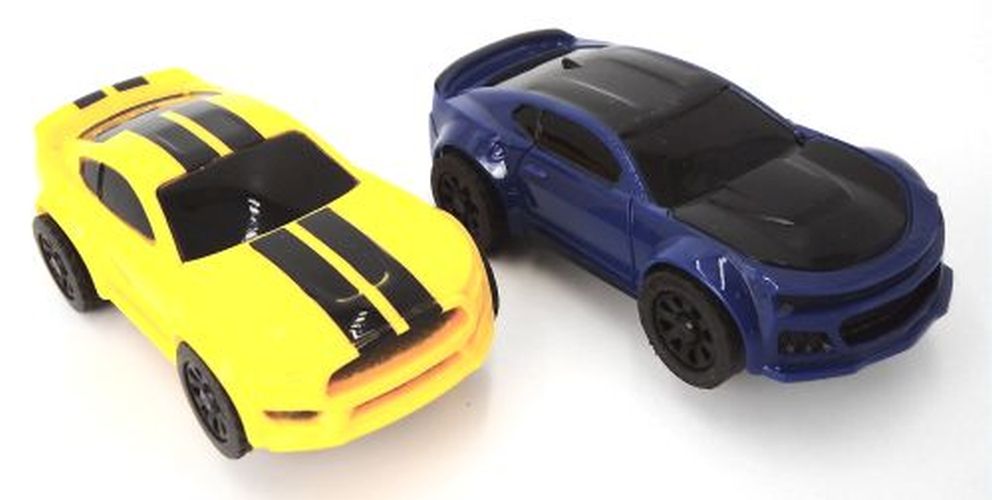 JJTOYS Mustang Style Ho Scale Extra Replacement Slot Car 2 Pack - Road Race