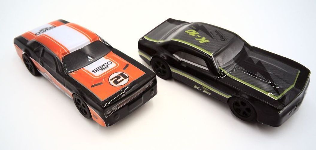JJTOYS 1:43 Vintage Muscle Car Style Slot Car 2 Pack (not For Ho Scale Sets) - .