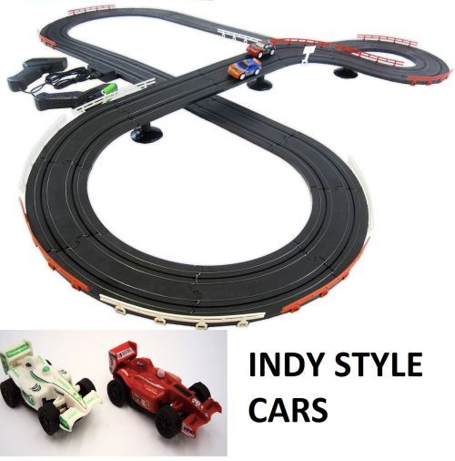 JJTOYS Indy Style Formula One Slot Car Track Ho Scale Race Set New And Improved 20 - Road Race