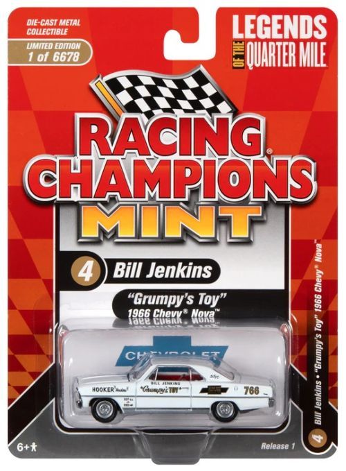 JOHNNY LIGHTNING Bill Jenkins Grumpys Toy Racing Champions Mint Car - 