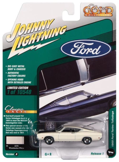 JOHNNY LIGHTNING 1969 Ford Torino 1:64 Diecast Car - COLLECTABLES