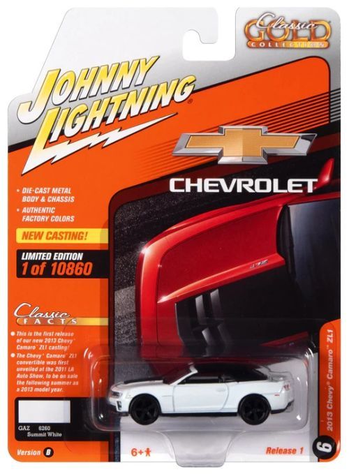 JOHNNY LIGHTNING 2013 Chevrolet Camaro 1:64 Diecast Car - 