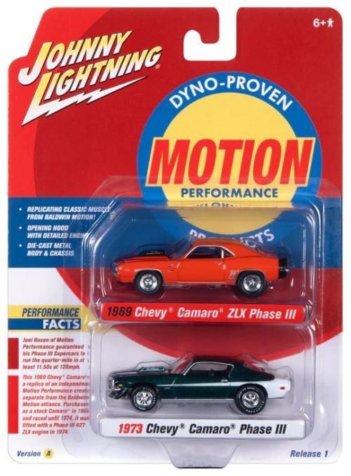 JOHNNY LIGHTNING Baldwin Motion Themed 2 Pack Car Set - COLLECTABLES