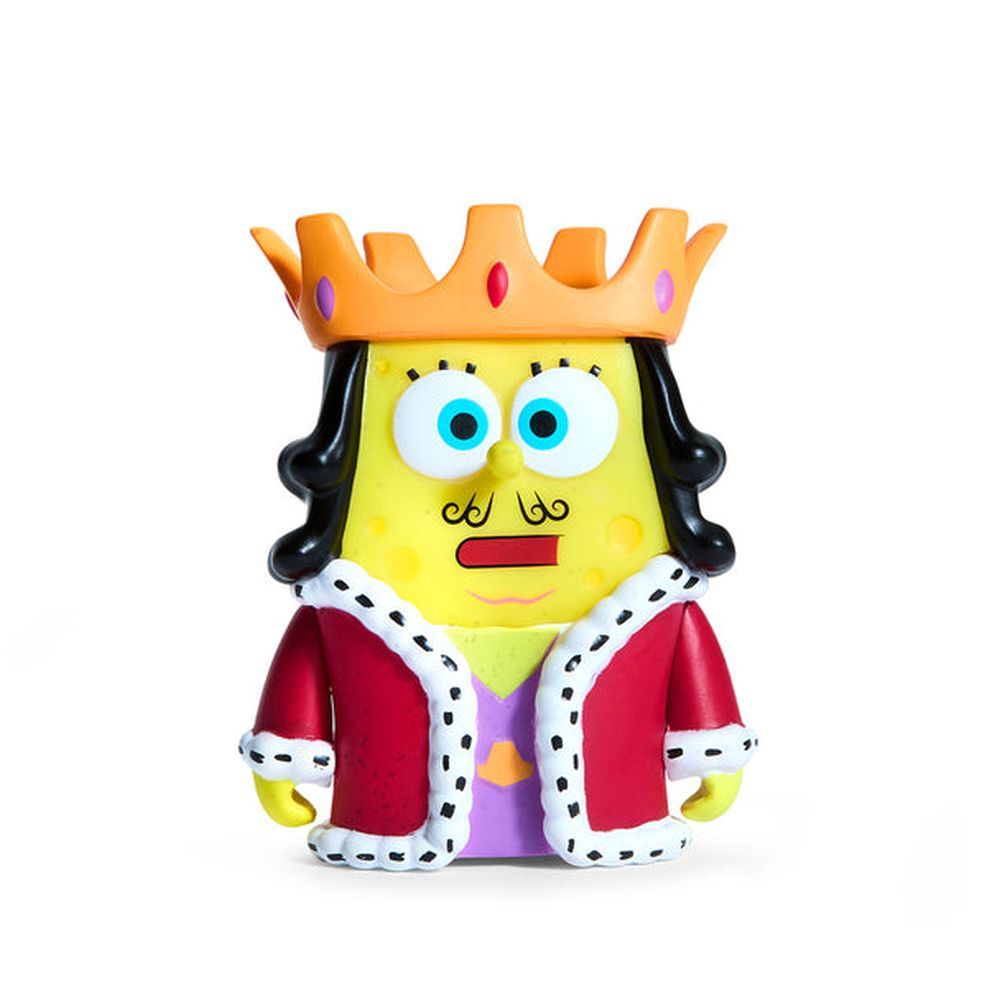 KIDROBOT Sponge Bob In King Outfit - ACTION FIGURE