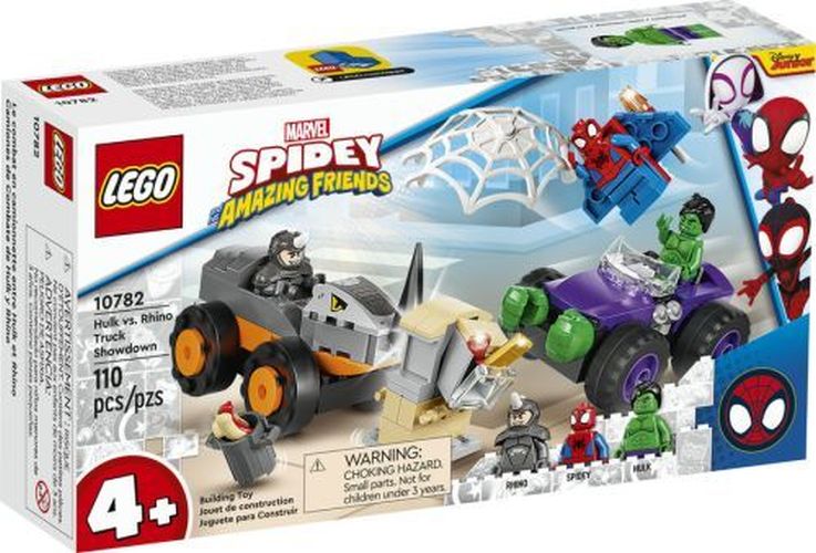 LEGO Hulk Vs. Rhino Trcuk Showdown Marvel Spidey Building Set - CONSTRUCTION