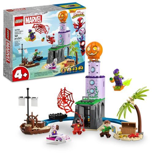 LEGO Green Golblins Lighthouse Marvel Spidey Amazing Friends Play Set - .