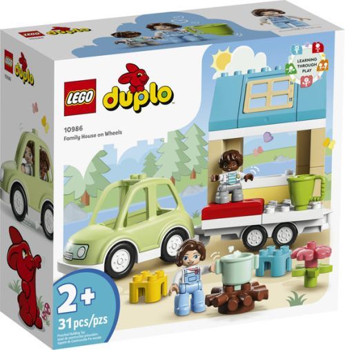 LEGO Family House On Wheels Duplo Building Set - .
