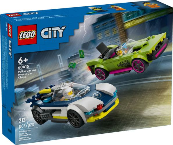 LEGO Police Car And Muscle Car Chase - CONSTRUCTION