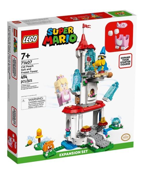 LEGO Cat Peach Suit And Frozen Tower Super Mario Building Set - .