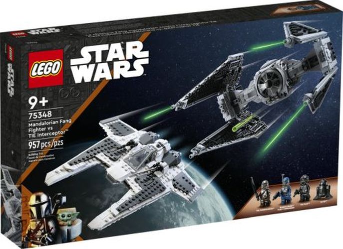 LEGO Mandalorian Fang Fighter Vs. Tie Interceptor Star Wars Set - CONSTRUCTION