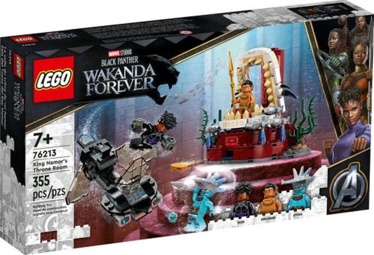 LEGO King Namors Throne Room Wakanda Forever Black Panther Set - CONSTRUCTION