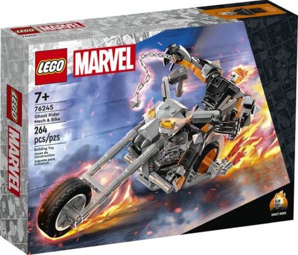 LEGO Ghost Rider Mech And Bike Marvle Building Set - .