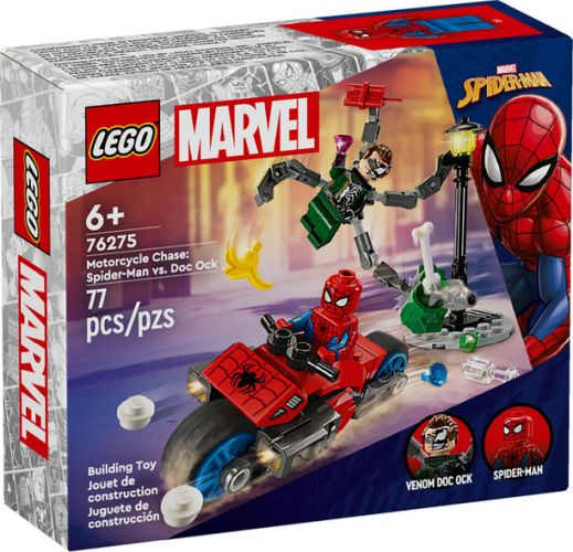 LEGO Motorcycle Chase Spider Man Vs Doc Ock - CONSTRUCTION