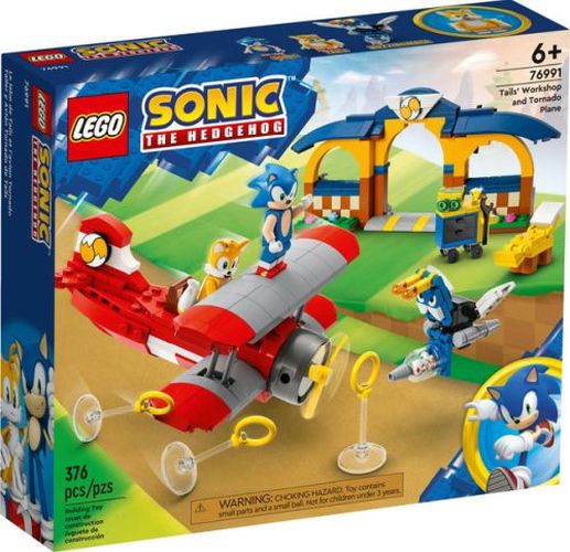 LEGO Tails Workshop And Tornado Plane Sonic The Hedgehog Building Set - .
