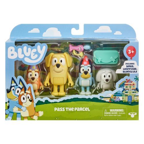 LICENSE 2 PLAY Bluey Pass The Parcel 4 Pack Set - 
