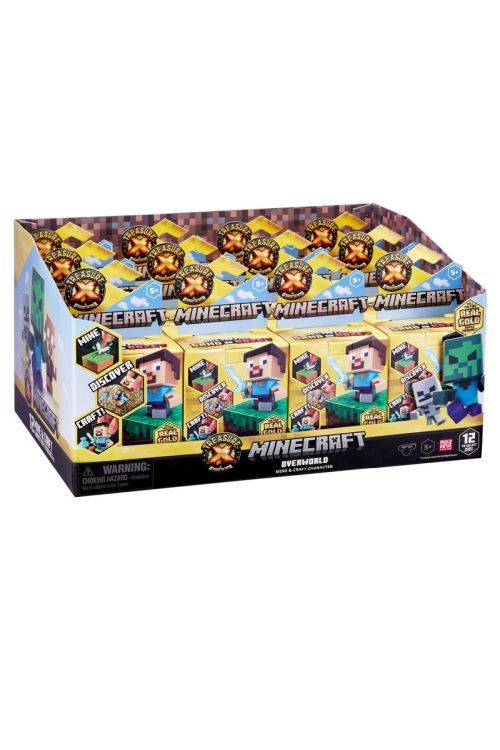 LICENSE 2 PLAY Minecraft Overworld Character With 1 Random Figure - BOY TOYS