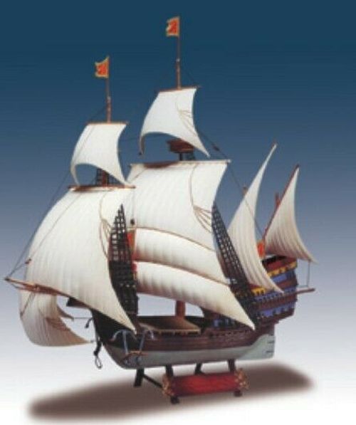 LINDBURG MODEL Santa Catarina Portugese Man-o-war Ship Model - 