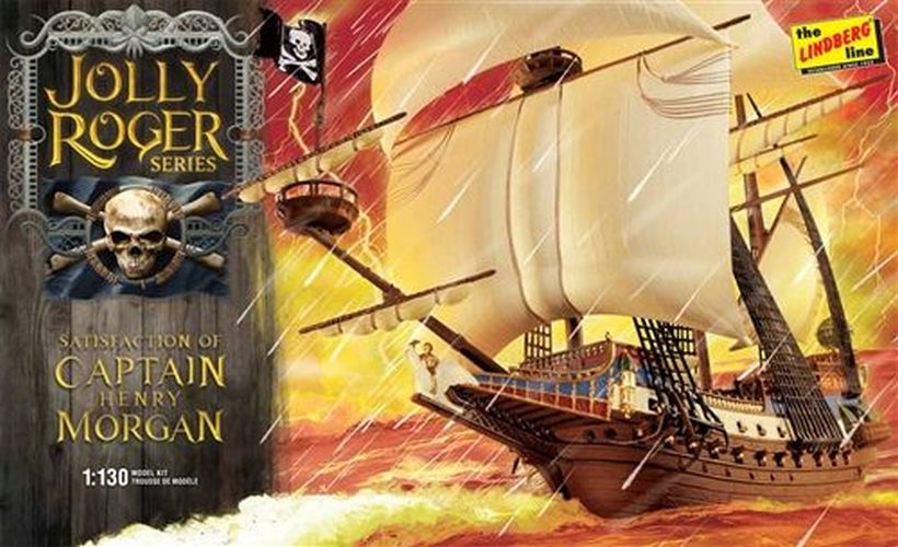LINDBURG MODEL Satisfaction Of Capt Morgan Sailing Ship Model Kit - 