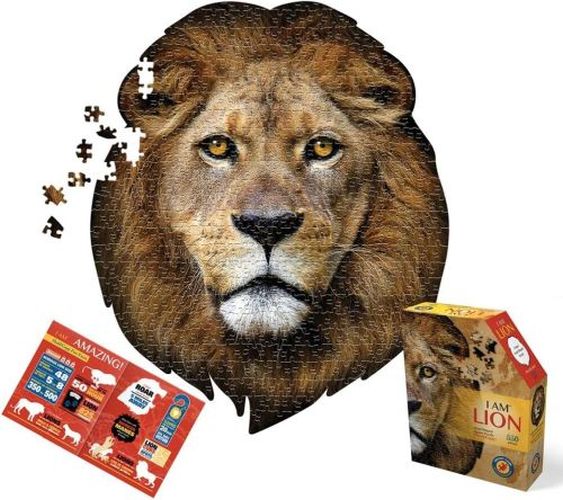 MADD CAPP I Am Lion Head Shaped 550 Piece Puzzle                                E