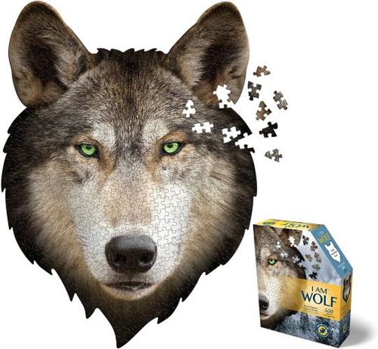 MADD CAPP I Am Wolf Head Shaped 550 Piece Puzzle