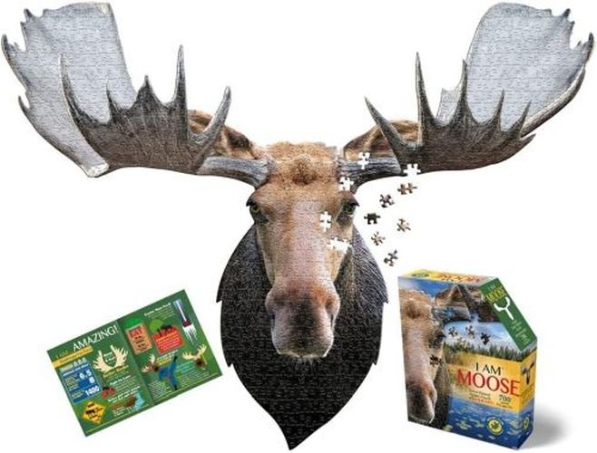 MADD CAPP I Am Moose 700 Piece Head Shaped Puzzle - PUZZLES