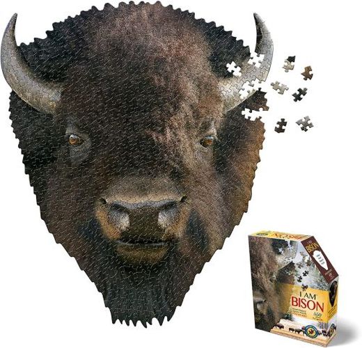 MADD CAPP I Am Bison Head Shaped 550 Piece Puzzle - .