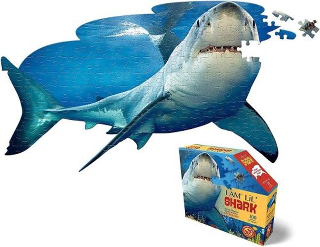 MADD CAPP I Am Lil Shark Animal Shaped 100 Piece Puzzle - PUZZLES