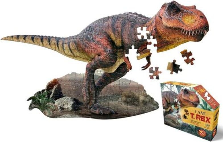 MADD CAPP I Am T.rex Dinosaur Shaped 100 Piece Puzzle - PUZZLES