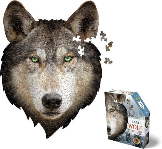 MADD CAPP I Am Wolf Head Shaped 300 Piece Puzzle - 